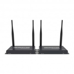 Redleaf Kit Extensor HDMI con Multicast, Inalámbrico, WiFi, hasta 200 Metros, Negro 