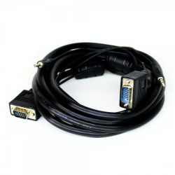 Redleaf Cable VGA22.5MMA VGA Macho - VGA Macho, 22.5 Metros, Negro 
