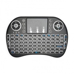 Teclado Redlemon 63878, Inalámbrico, MicroUSB, Negro (Inglés) 