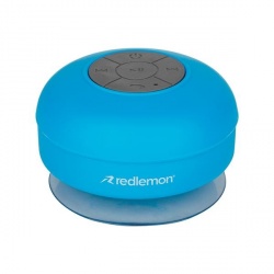 Redlemon Bocina Portátil 77243, Bluetooth, Inalámbrico, Azul - Resistente al Agua 