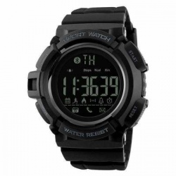 Redlemon Smartwatch Skmei 1245, Touch, Bluetooth, Android/iOS, Negro - Resistente al Agua 
