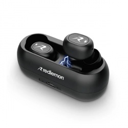 Redlemon Audífonos Intrauriculares TWS HD, Inalámbrico, Bluetooth, Negro 