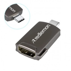 Redlemon Adaptador USB-C Macho - HDMI Hembra, Gris 
