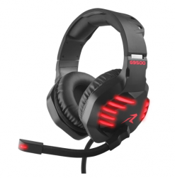 Redlemon Audífonos Gamer G9500 para PS4/Xbox One/N-Switch, Alámbrico, 2 Metros, 3.5mm, Negro/Rojo 