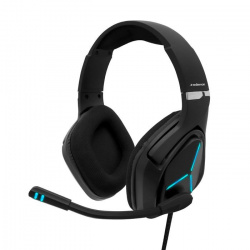 Redlemon Audífonos Gamer G4000, Alámbrico, 1.9 Metros, 3.5mm/USB, Negro/Azul 
