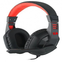 Redragon Audífonos Gamer ARES H120 RGB para PC, Alámbrico, 3.5mm, Negro/Rojo 