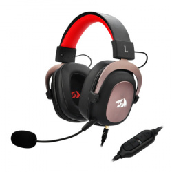 Redragon Audífonos Gamer H510 Zeus, 7.1, Alámbrico, 3.5mm, Negro/Rosa/Rojo 