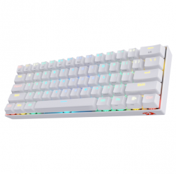 Teclado Gamer Redragon Draconic K530 RGB, Teclado Mecánico, Switch Redragon Brown, Inalámbrico, Blanco (Inglés) 