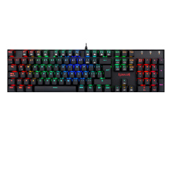 Teclado Gamer Redragon Mitra K551 LED RGB, Teclado Mecánico, Switch Blue, Alámbrico, Negro (Español) 