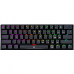 Teclado Gamer Redragon Dragonborn K630 LED 60%, Teclado Mecánico, Redragon Blue, Alámbrico, USB, Negro, Inglés  
