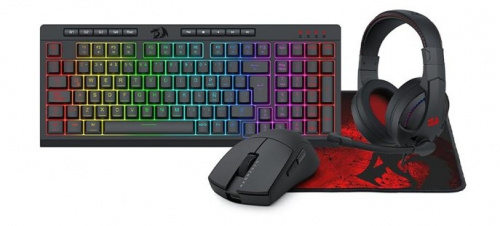 Kit Gamer de Teclado y Mouse Redragon S147, Alámbrico, USB, Negro, Español 