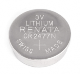 Renata Pila de Botón CR2477N, 3V, 1 Pieza 