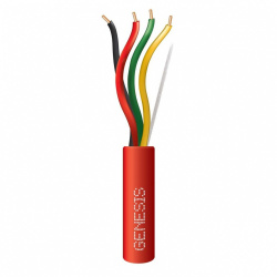 Resideo Bobina de Cable para Alarma Contra Incendios Genesis, 1 Hilo, 18 AWG, 305 Metros, Rojo 