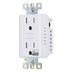 Resideo Tomacorriente Z5OUTLET, 2 Enchufes, 15A, Blanco 