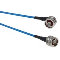 RF Industrues Cable Coaxial Clase N Macho - Clase N Macho en A/R, 1 Metro, Negro/Azul 