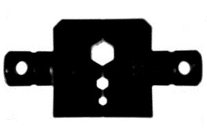 RF Industries Dado para Plegar Conectores de Anillo 0.068''/0.100''/0.213'', Negro 