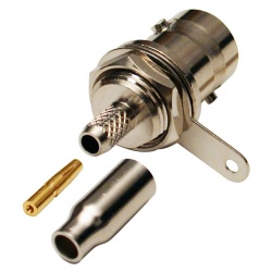 RF Industries Conector Coaxial BNC Hembra, Oro 