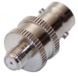 RF Industries Conector Coaxial BNC Hembra - SMA Hembra, Plata 