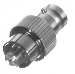 RF Industries Conector Coaxial BNC Macho - ¼X24 Hembra, Plata 