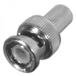 RF Industries Conector Coaxial BNC Macho, Plata 