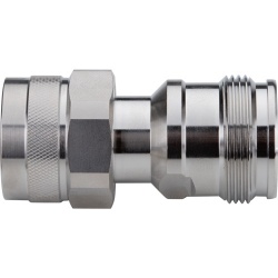 RF Industries Conector Coaxial N Macho - 4.3-10 Hembra, Plata 