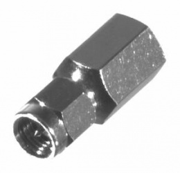 RF Industries Conector Coaxial en Linea FME Macho - SMA Macho, Plata 