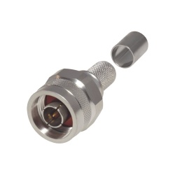 RF Industries Conector Coaxial Clase N N-type Macho, Plata 