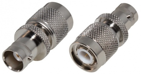 RF Industries Conector Coaxial TNC Macho - BNC Hembra, Plata 