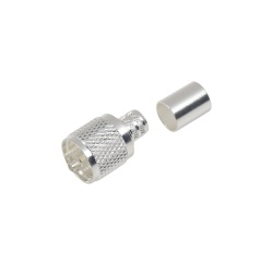 RF Industries Conector Coaxial UHF Macho, Plata 
