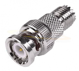 RF Industries Adaptador Mini UHF Hembra - BNC Macho, Oro 