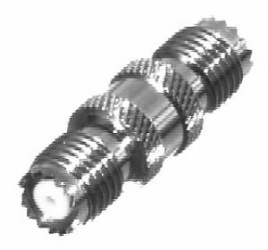 RF Industries Conector Coaxial de Barril Mini-UHF Hembra - Mini-UHF Hembra, Plata 