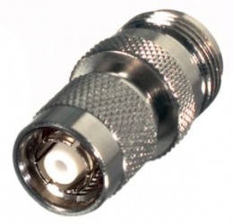 RF Industries Conector Coaxial en Linea TNC Macho - N Hembra, Plata 