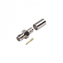 RF Industries Conector Coaxial SMA Macho, Oro 