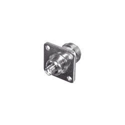 RF Industries Conector Coaxial SMA Hembra - N Hembra, Níquel 