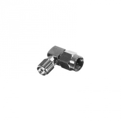 RF Industries Conector Coaxial en Angulo Recto SMA Macho - SMA Hembra, Níquel 
