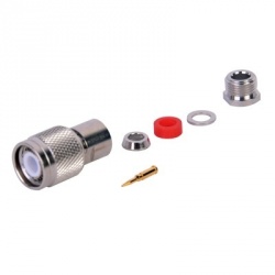 RF Industries Conector Coaxial TNC Macho, Níquel 