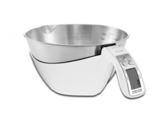 Rhino Báscula Electrónica de Tazón BATA-5, hasta 5kg, Acero Inoxidable 