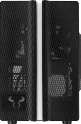 Gabinete Riotoro CR1088 con Ventana RGB, Mini-Tower, ATX/Micro-ATX/Mini-ITX, USB 3.1, sin Fuente, Negro 