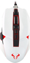 Mouse Gamer Riotoro Óptico Aurox Prism RGB, Alámbrico, USB, 10.000DPI, Blanco 