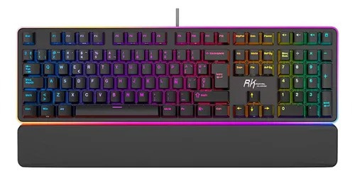 Teclado Gamer RK Royal Kludge RK918 LED RGB, Teclado Mecánico, MX Red, Alámbrico, USB, Negro, Español  