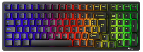 Teclado Gamer RK Royal Kludge RK98 LED RGB 96%, Teclado Mecánico, Switch Brown, Inalámbrico, USB/Bluetooth, Negro, Español  