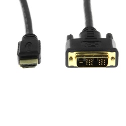 Rocstor Cable DVI Macho - HDMI Macho, 1.8 Metros, Negro 