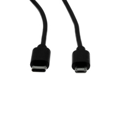 Rocstor Cable USB C Macho - Micro USB B Macho, 90cm, Negro 