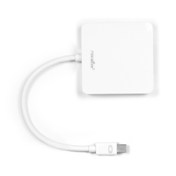 Rocstor Adaptador Mini DisplayPort Macho - DisplayPort + DVI + HDMI Hembra, Blanco 