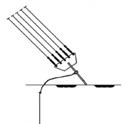 Rohn Kit de Aterrizaje para Ancla de Retenida AGK1GGX, para Serie G 