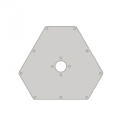 Rohn Placa Superior para Torres RSL Sección 1 y 2, Gris 