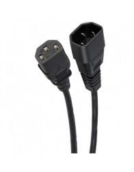 Romms Cable de Poder C14 Coupler Hembra - C14 Coupler Macho, 1.8 Metros, Negro 