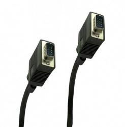 Romms Cable VGA (D-Sub) Macho - VGA (D-Sub) Macho, 10 Metros, Negro 