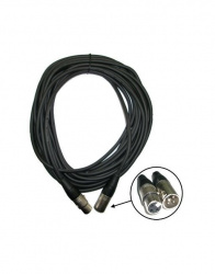 Romms Cable para Micrófono XLR Macho - XLR Hembra, 10 Metros, Negro 