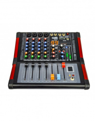 Romms Mezcladora Amplificada PMX-4CH, 4.0 Canales, Bluetooth, XLR, 250W RMS 